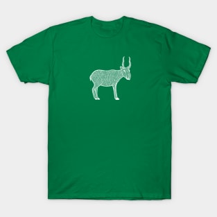 Saiga Antelope - hand drawn endangered animal design T-Shirt